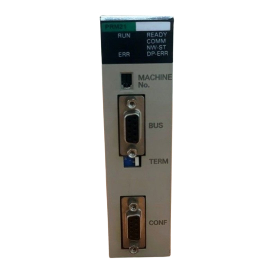 Omron C200HW-PRM21 Operation Manuals