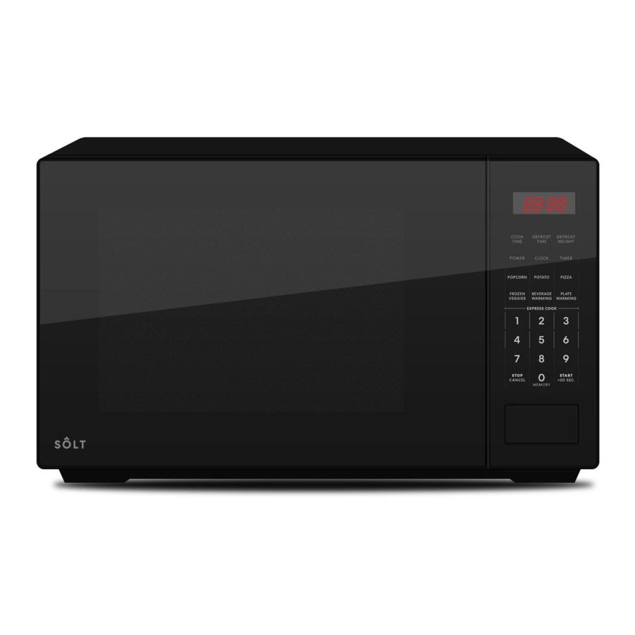 Solt GGSOMW20B 700W Microwave Black Manuals
