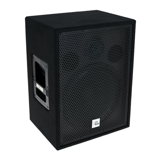 thomann t the box PA12ECO MKII User Manual