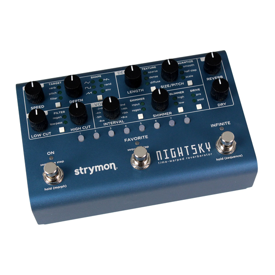Strymon NIGHT SKY User Manual