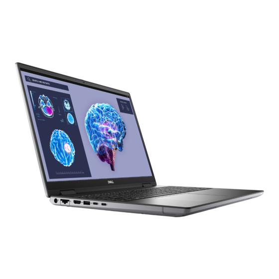 Dell Precision 7680 Setup And Specifications
