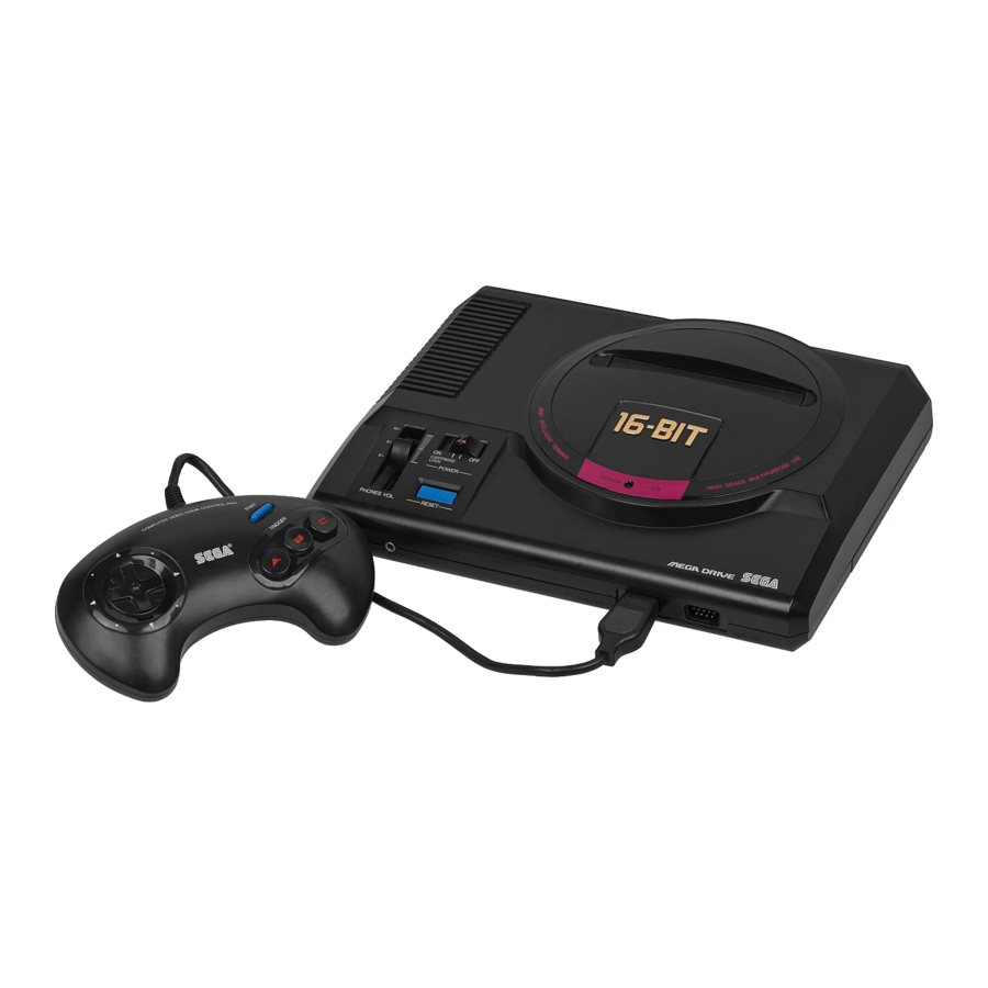 Sega Mega Drive Manual