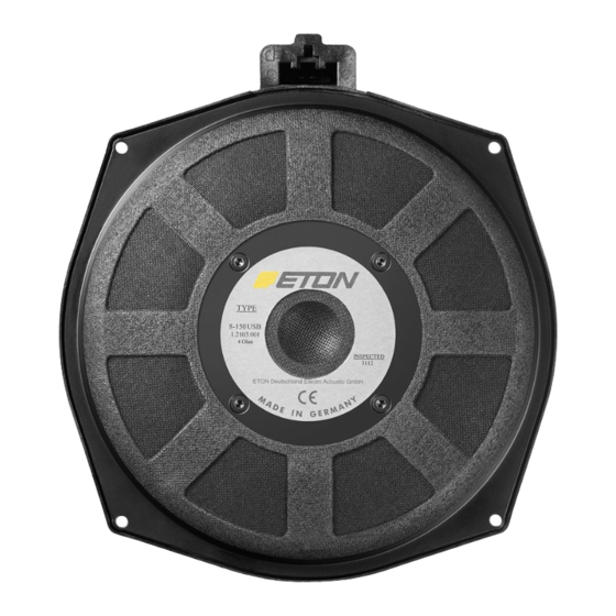 Eton B 8-150 USB Installation
