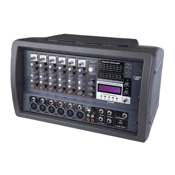 Pyle Pro PMX408M Owner's Manual