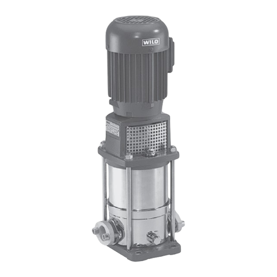 Wilo MultiVert-MVI 1 6 Series Installation And Operating Instructions Manual