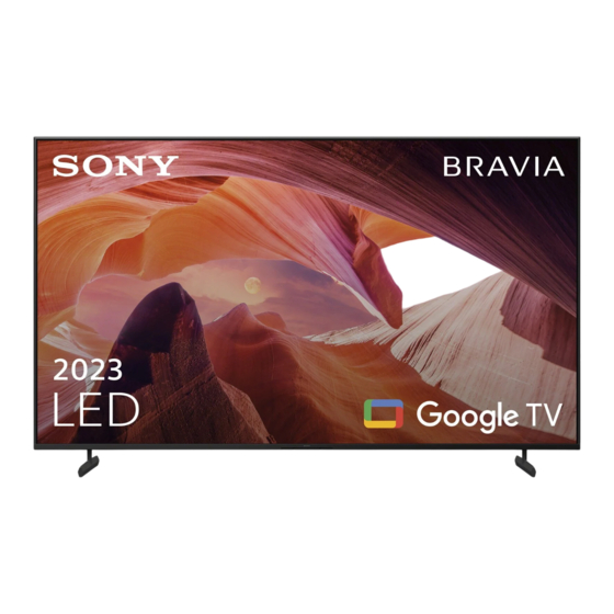 Sony BRAVIA KD-75XH92 Series Setup Manual