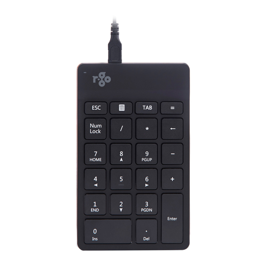 R-Go Numpad Break Manual