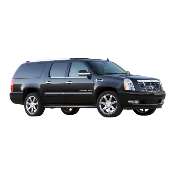 Cadillac Escalade 2013 Owner's Manual