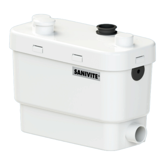 SFA SANIVITE+ Installation Instructions Manual