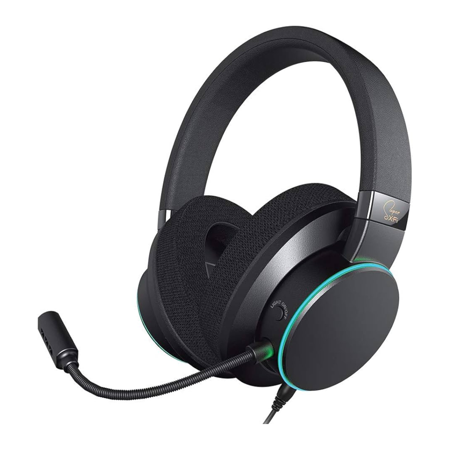 Creative SXFI AIR C GH0400 - Super X-Fi USB Headset Manual