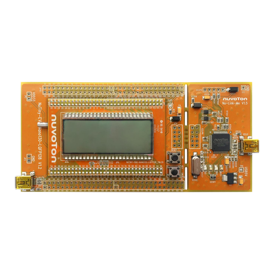 Nuvoton NuMicro NuTiny-SDK-NANO130 Manuals