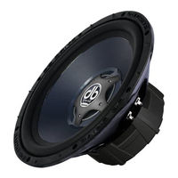 Db Drive Speed Series Subwoofer SW12D2 Installation Instructions