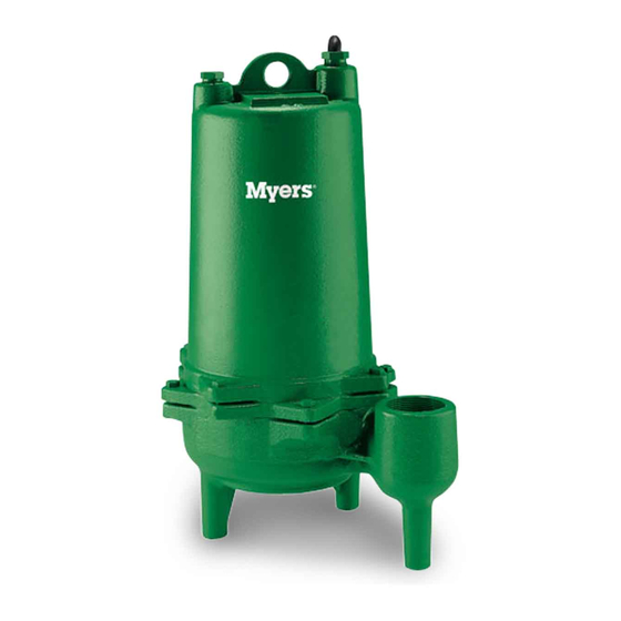 MYERS MWH50 Series Installation And Service Manual