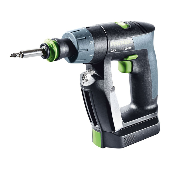 Festool CXS Operating Manual