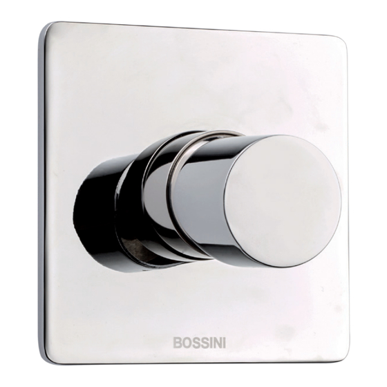Bossini Z00007/Z00008 Installation And Care Instructions