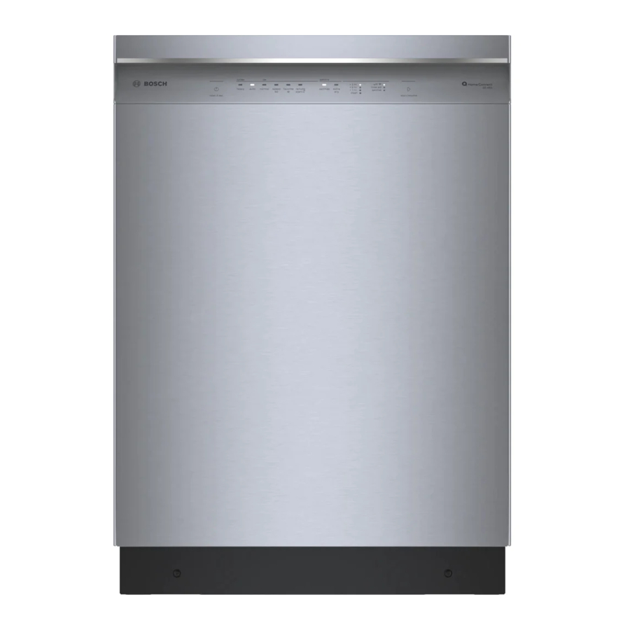 Bosch 300 Series, 500 Series, SHE53CE5N - Dishwasher 24" Stainless Steel Manual