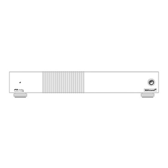 TAG MCLAREN AUDIO 125M Power Amplifier Manuals