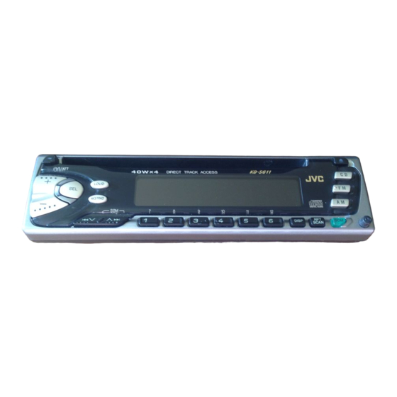 JVC KD-S611 Instructions Manual