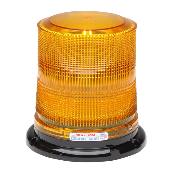 Whelen Engineering Company L22 LED Beacon Installation Manual