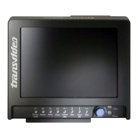 Transvideo cinemonitorhd Operator's Manual