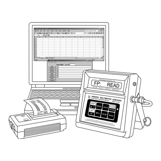 Shortridge Instruments ADM-860C Operating Instructions Manual