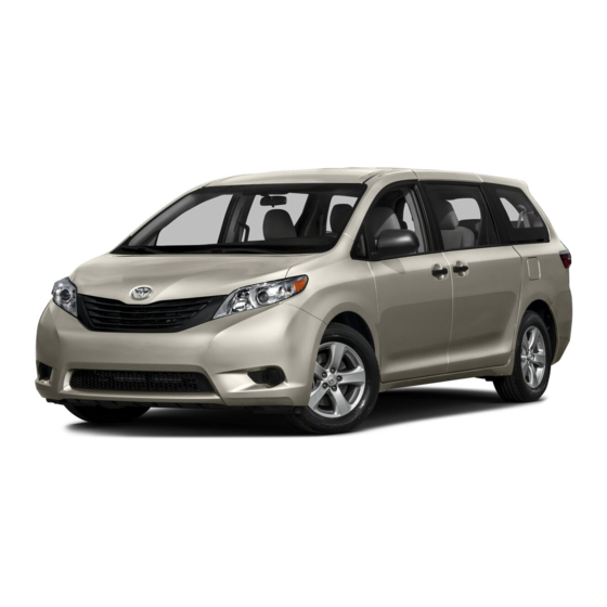 Toyota Sienna 2017 Manuals