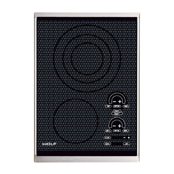Wolf Cooktop Use & Care Manual
