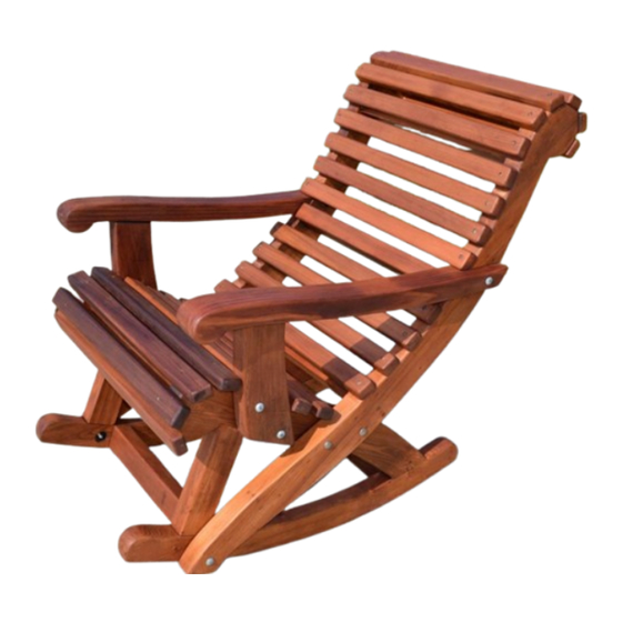 Forever Redwood ENSENADA WOODEN ROCKING CHAIR Assembly Instructions Manual