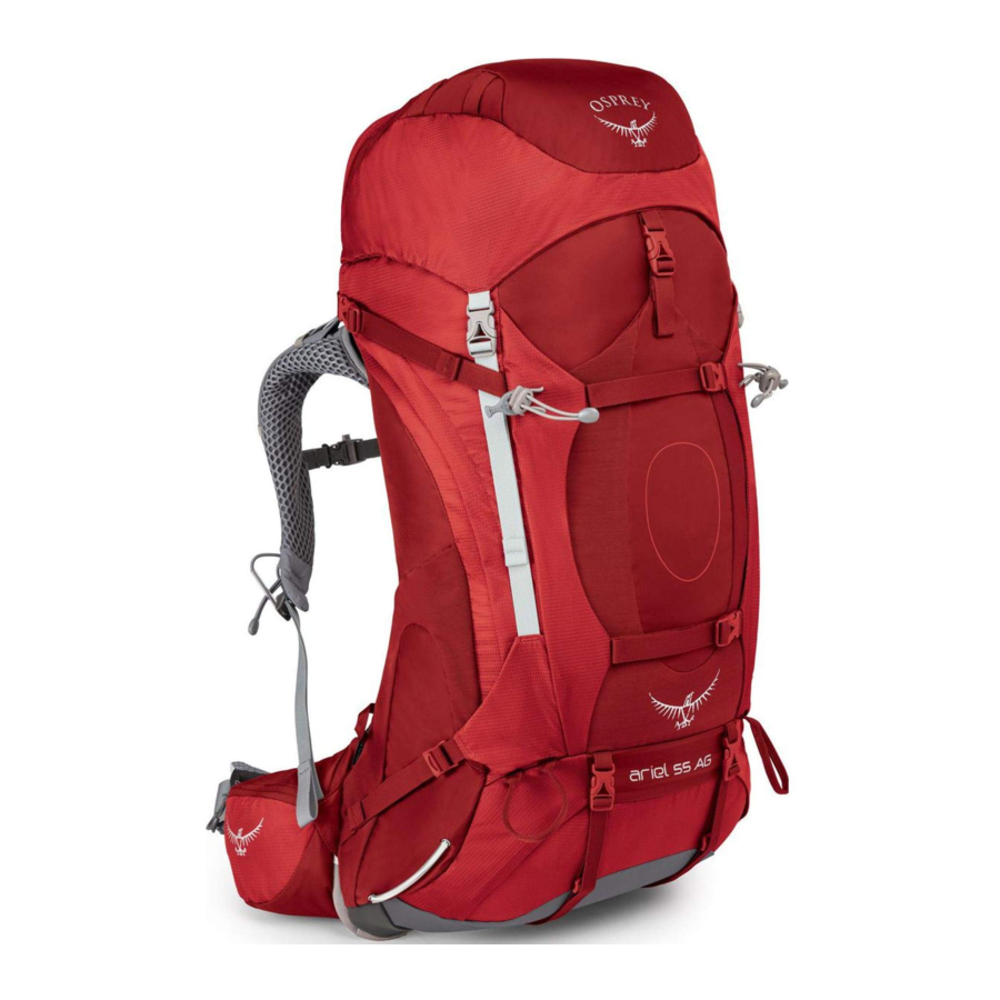 Osprey AETHER 65 / 65 / 55, ARIEL 65 EF / 65 / 55 Manual