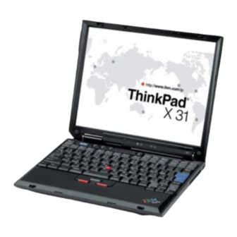 IBM ThinkPad A31 Manuals