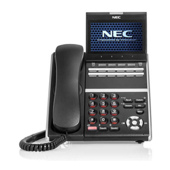 NEC DT430 Quick Reference Manual
