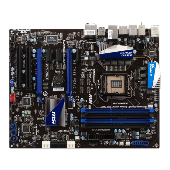 MSI P67A-GD65 Series Manual
