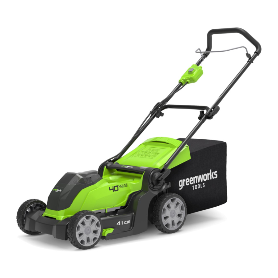 GreenWorks G40LM41 User Manual