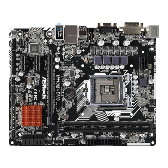 ASROCK H110M-DVS R2.0 Manual