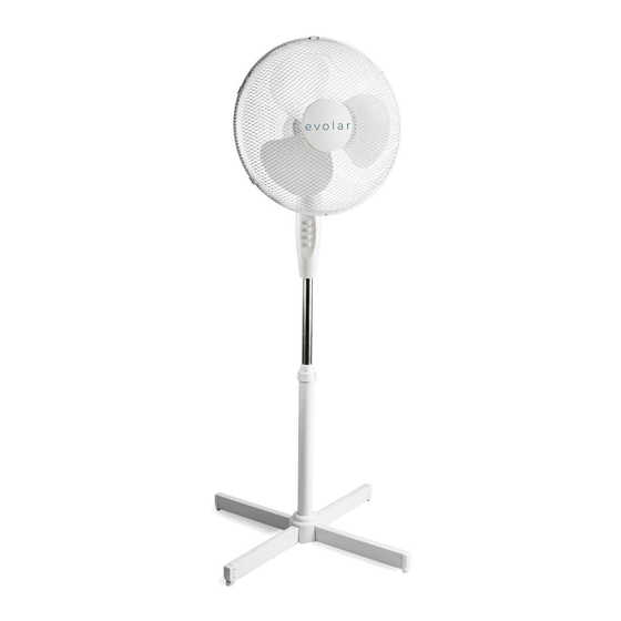 Evolar EVO-16S Floor Stand Fan Manuals