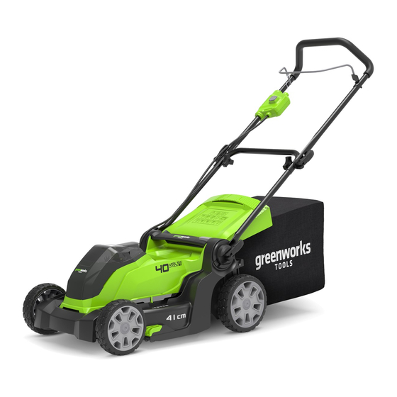 GreenWorks G40LM41 Operator's Manual