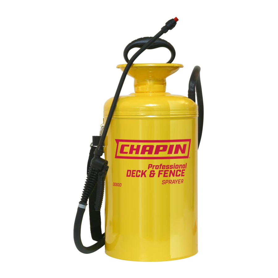 Chapin 30600 Manual