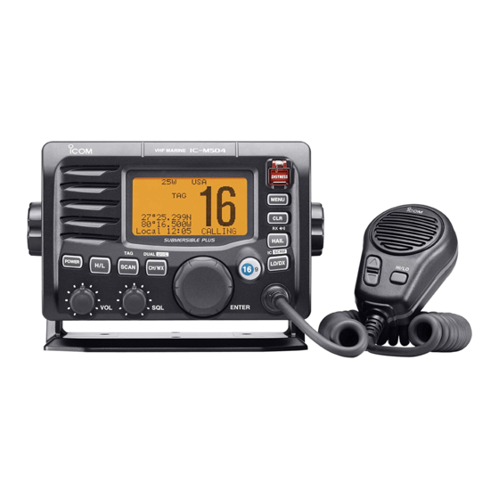Icom IC-M504 Service Manual