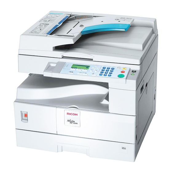 Ricoh Aficio IS 2315 Operating Instructions Manual