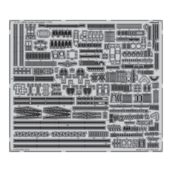 Eduard HMS Queen Elizabeth 1941 1/700 Quick Start Manual