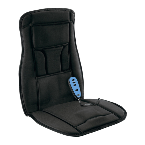 Conair Body Benefits Heated Massaging Seat Cushion BM1RL Instruction Manual