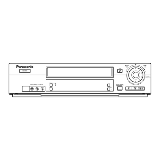 Panasonic AG-2580 Operating Instructions Manual