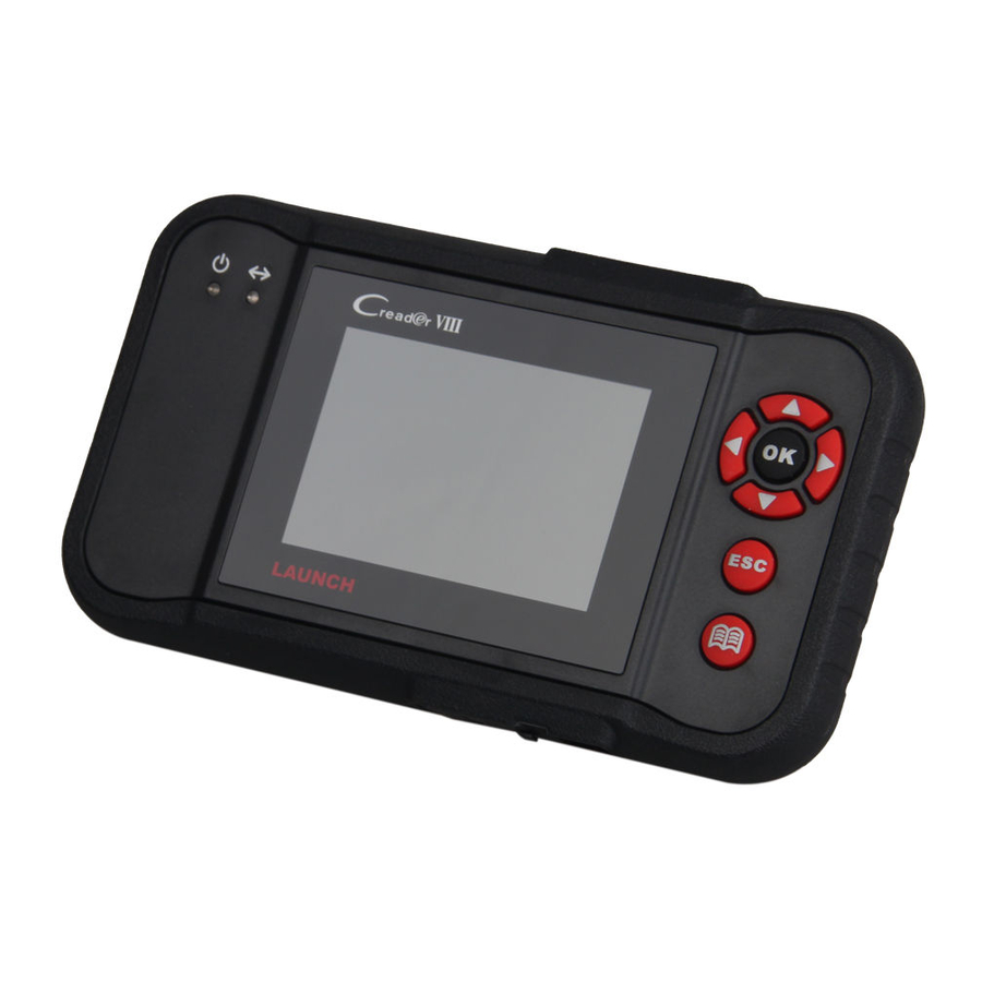 Launch Creader VII+, Creader VIII - Car Code Reader Quick Start Guide