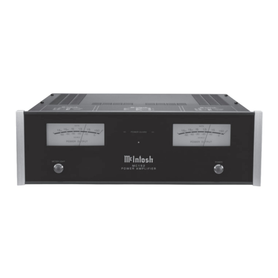 McIntosh MC152 Service Manual