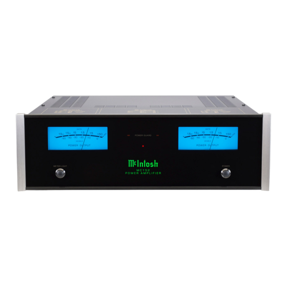 McIntosh MC152 Stereo Power Amplifier Manuals