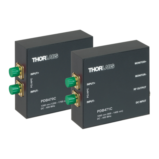 THORLABS PDB48*C-AC series Operation Manual