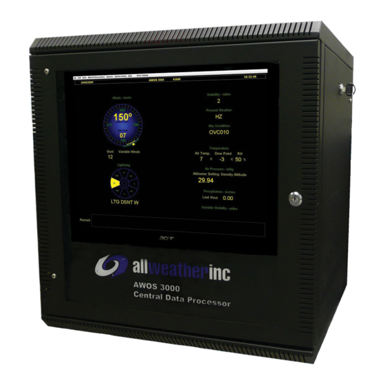 All Weather Inc AWOS 3000 Installation And Checkout Manual