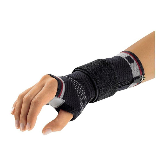 bort medical select ManuZip volar Instructions For Use Manual