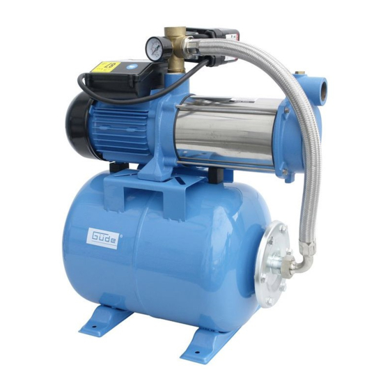 Gude MP 120/5A 24 LT Water Pump Manuals