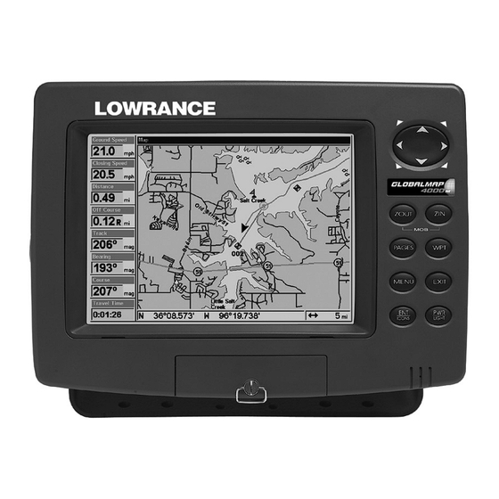 Lowrance GlobalMap 4000M Operation Instructions Manual